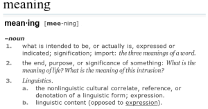 meaning